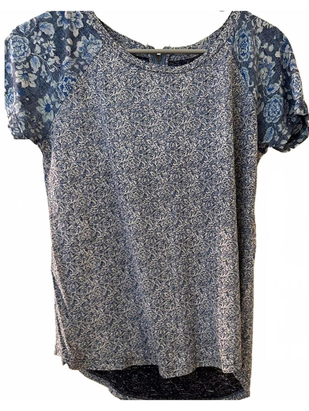 Lucky brand top boho blue size XS